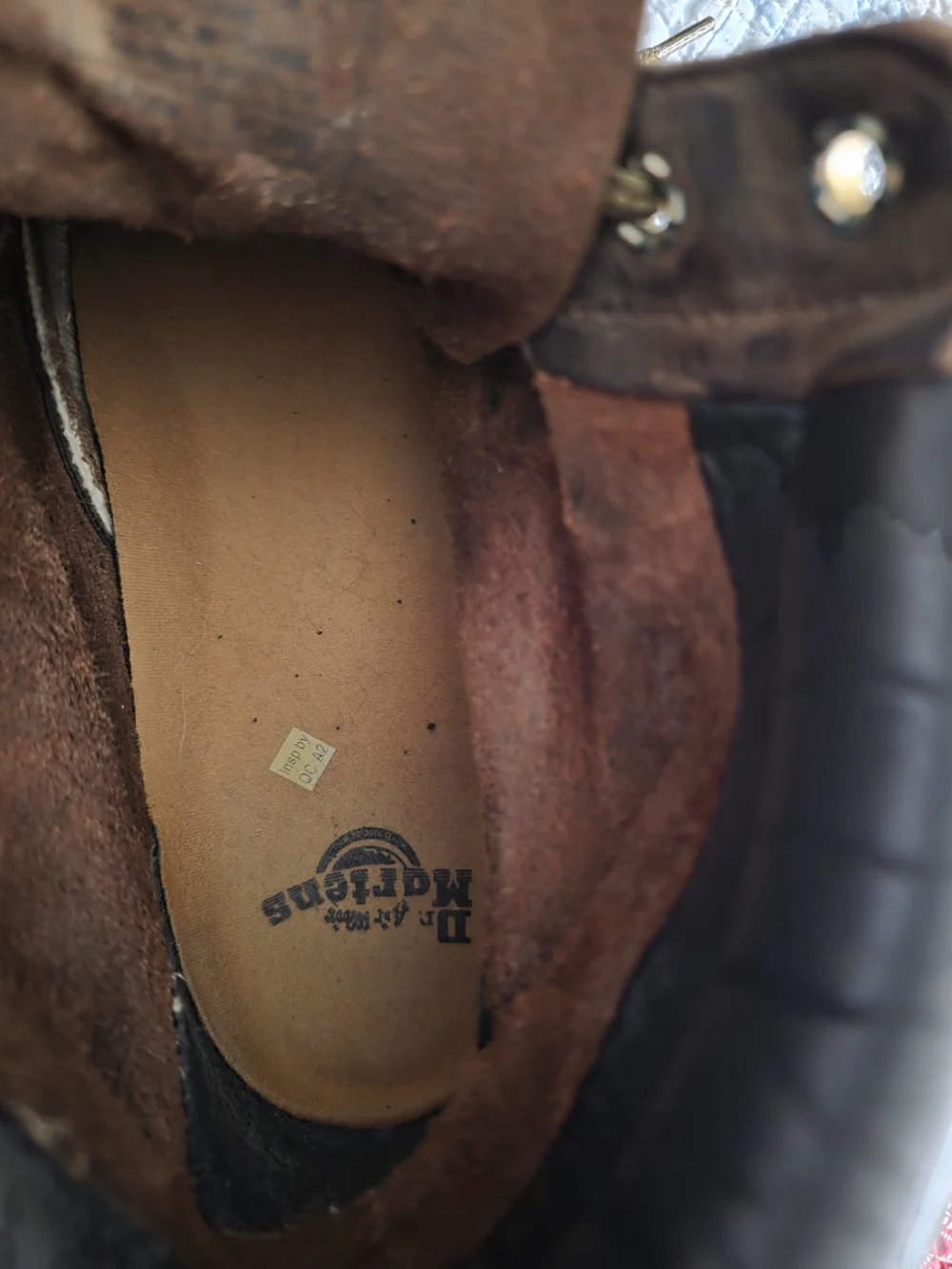 Dr. Martens Dark Brown Leather Lace-Up Work Boots